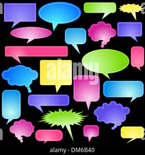 Chat Bubble Icon Set Stock Vector