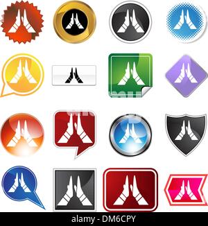 High Five Variety Set Stock Vector