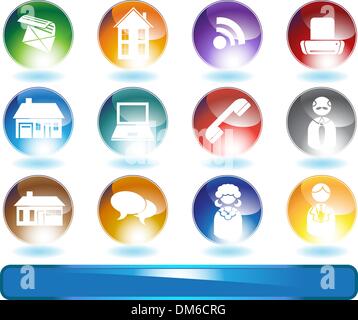 Housing Market Icons Stock Vector