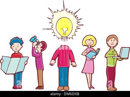 Searching for Ideas Stock Vector