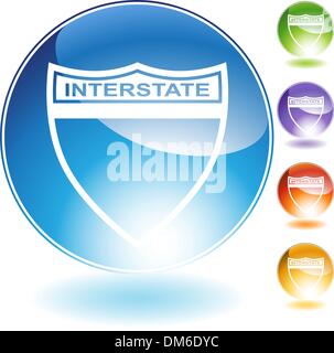 Interstate Sign Stock Vector