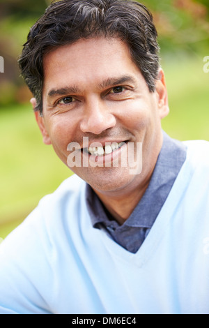 Outdoor Portrait Of Indian Man Stock Photo
