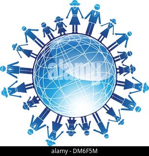 Holding Hands Stock Vector