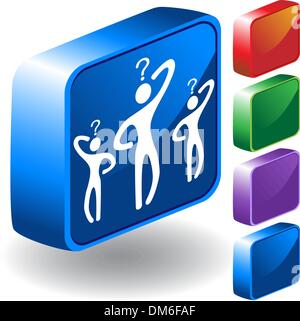 Question Mark People Stock Vector