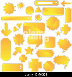 Blank Label Set Stock Vector