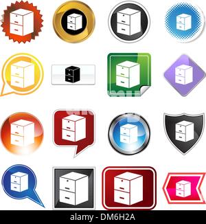 Filing Cabinet Stock Vector