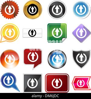 Outbox Label Set Stock Vector