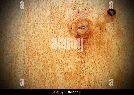 beautiful vintage veneer texture with vignette added Stock Photo