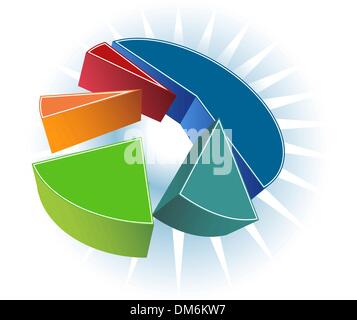 Isometric pie chart Stock Vector Image & Art - Alamy