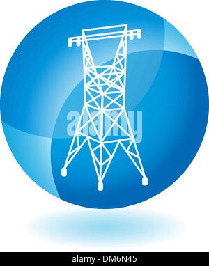 Power Line Stock Vector