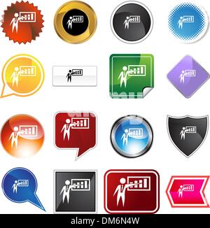 Presentation Businessman Variety Set Stock Vector