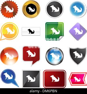 Dog Variety Set Stock Vector
