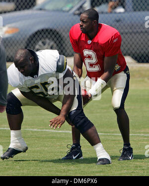 New Orleans Saints quarterback Aaron Brooks walks off after the