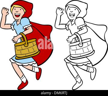 Little Red Riding Hood Stock Vector