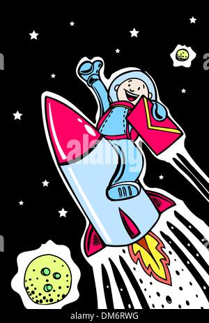 Rocket Email Stock Vector