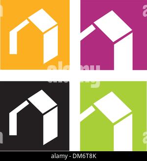 House icons Stock Vector