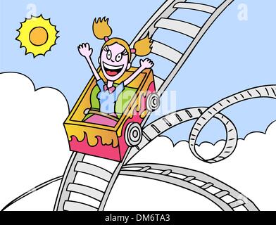 Rollercoaster Ride Stock Vector