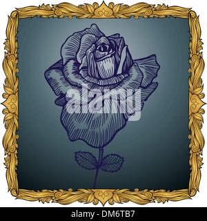 Hand Drawn Rose Stock Vector