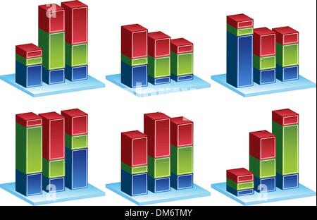 Variation Stacks Stock Vector