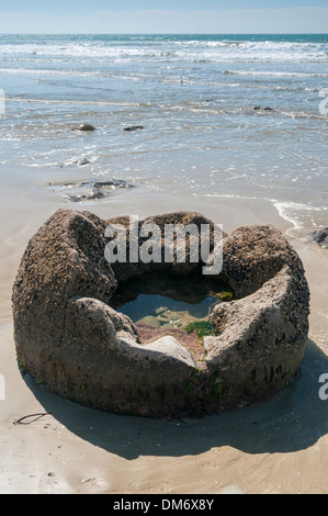 Moeraki Boulders or Kaihinaki, Hampden, East Otago, South Island, New Zealand. Stock Photo