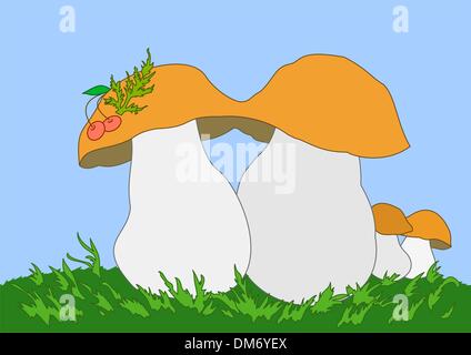 Four ceps Stock Vector