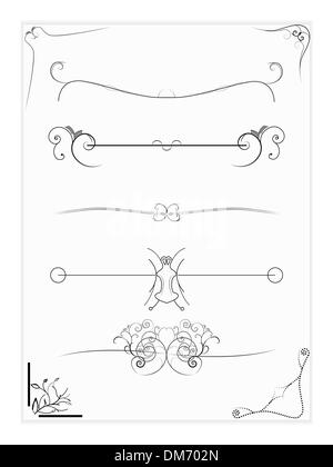 Abstract Vector Design Elements ,Borders ,Frames Stock Vector