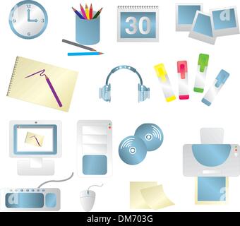 Artist or Illustrator Icons Stock Vector