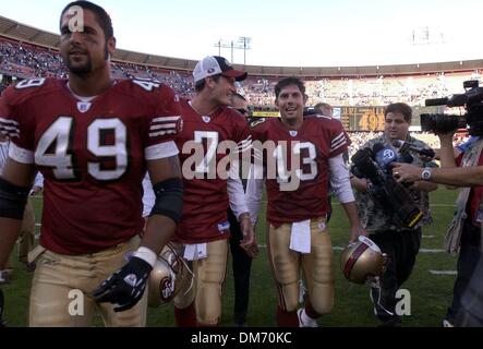 10 October 2004: Aaron Walker, TE, of San Francisco 49ers at