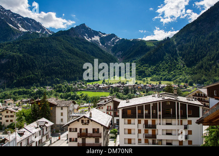 Italy, Valle d'aosta, Courmayeur Stock Photo