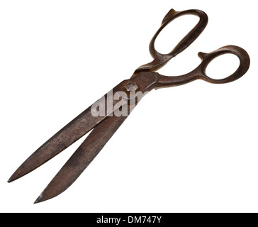 big tailor scissors isolated on white background Stock Photo