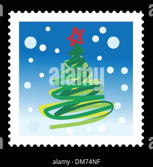 christmas stamps Stock Vector