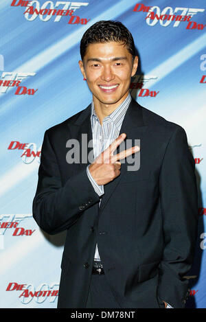 Nov. 11, 2002 - SHRINE AUDITORIUM, LOS ANGELES - RICK YUNE.ACTOR., USA.SHRINE AUDITORIUM, LOS ANGELES.11/11/2002.LAC10967.THIS PICTURE IS EMBARGOED BY MGM TILL 5PM 19/11/2002.K27277.  /   2002(Credit Image: © Globe Photos/ZUMAPRESS.com) Stock Photo