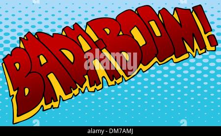 Badaboom Sound Effect Stock Vector