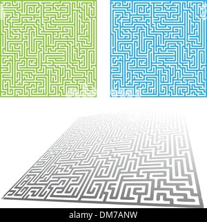 Maze Set Stock Vector
