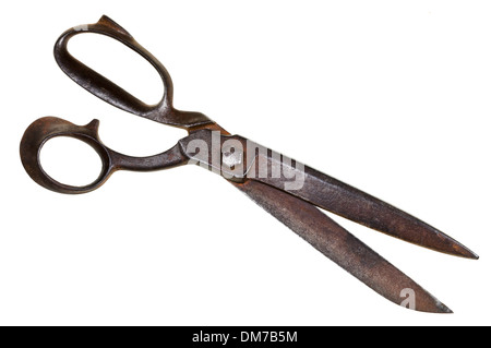 big tailor shears isolated on white background Stock Photo