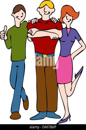 Lean on Me Stock Vector