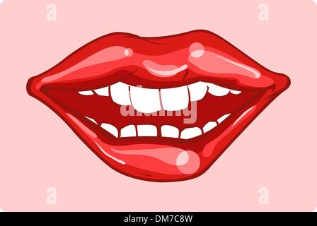 Wide smile Stock Vector