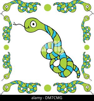 Snatch Border vector snake as a border Stock Vector Image & Art - Alamy