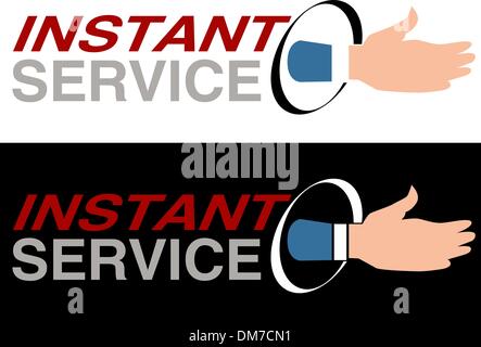 Instant Service Stock Vector