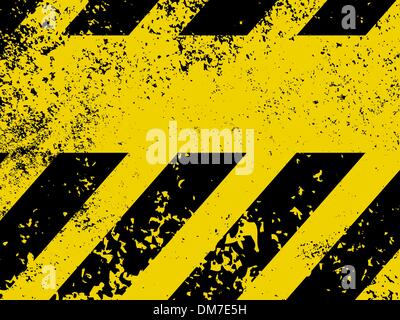 A grungy and worn hazard stripes texture. EPS 8 Stock Vector