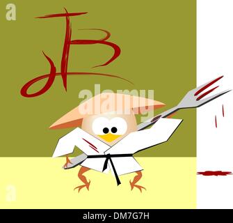 Adventures of hard egg Stock Vector