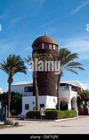 Puerto Castillo restaurant, Caleta de Fuste, Fuerteventura, Canary Islands, Spain Stock Photo