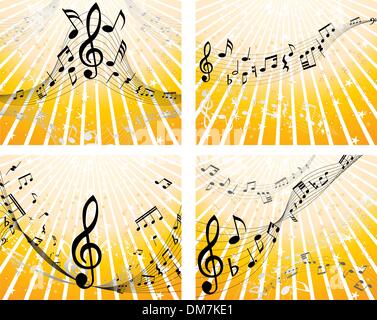 set of notes stuff Stock Vector