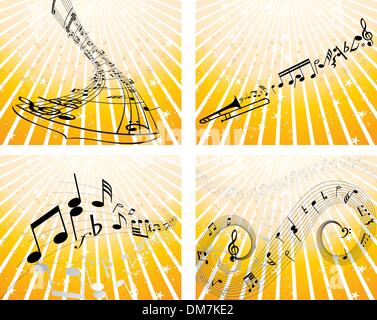 set of notes stuff Stock Vector