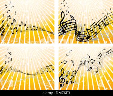 set of notes stuff Stock Vector