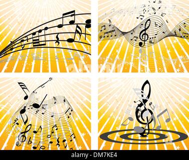 set of notes stuff Stock Vector
