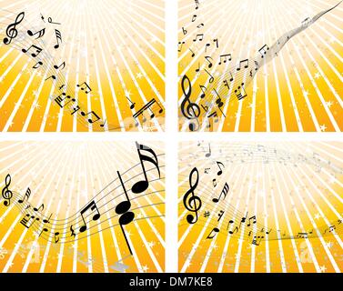 set of notes stuff Stock Vector