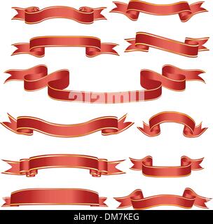 ribbons set Stock Vector