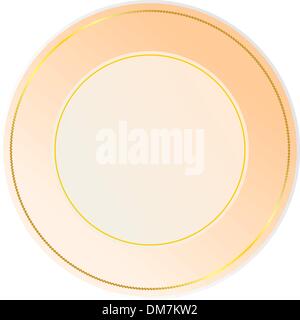 Realistic illustration plate Stock Vector
