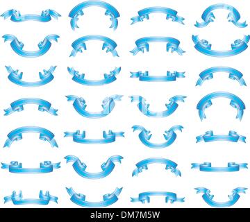 set of ribbons Stock Vector